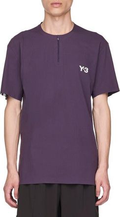 adidas Y-3 Zip T-Shirt in Aurora Plum at Nordstrom, Size Xx-Large