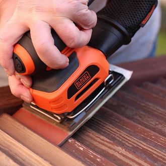 Black+Decker Black & Decker Ka401la Lijadora Orbital 14000 Rpm Negro, Naranja