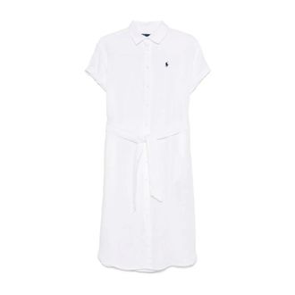 Polo Ralph Lauren Abito da giorno a maniche corte - - Dresses - Donna - Bianco - L