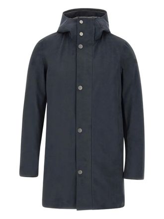 Roberto Ricci Design button hooded coat - Blue