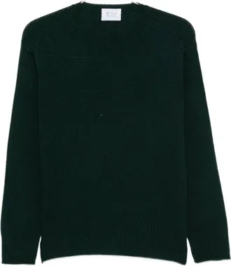 Be You Cashmere Crewneck Jumper - female - Be You - Round-neck Knitwear - Green - XL - Knitwear