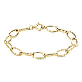 Ross-Simons Italian 14kt Yellow Gold Oval-Link Bracelet
