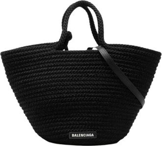 Balenciaga Pre-owned Ibiza Medium Nylon 2way Bag - Dames - Vintage Shopper - Zwart - ONE Size - Nylon - Vintage