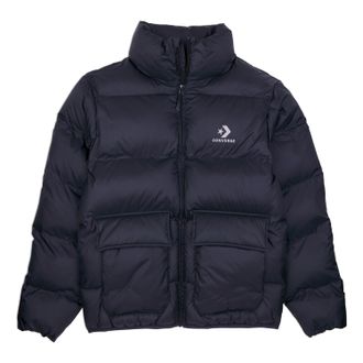 Converse Steppjacke CONVERSE, Herren, Gr. XXL, schwarz (converse schwarz), Softshell, Obermaterial: 100% Polyester, unifarben, hoch geschlossener Ausschnitt, e