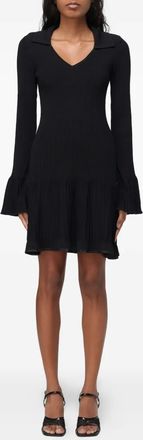 Liu Jo V-neck flared mini dress - Black