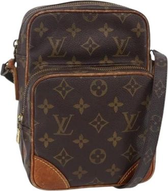 Louis Vuitton Pre-owned Cross Body Bags, female, Brown, Size: ONE SIZE Pre-owned Canvas Cross Body Bag