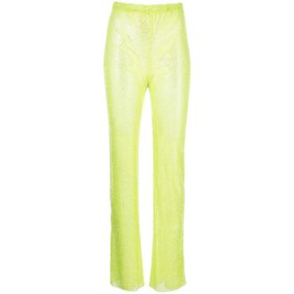 Santa Brands Wide Trousers, female, Green, Size: XS/S Diamond Pants