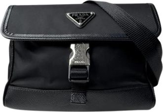 Prada Pre-owned Vintage Schoudertas - unisex - Vintage Schoudertas - Zwart - ONE Size - Leer - Vintage