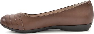 White Mountain Clara Ballet Flat - Wide Width Available in Cognac Burn Smooth at Nordstrom Rack, Size 9.5