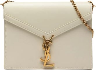 Saint Laurent Borsa a spalla Cassandra in pelle di vitello liscia con monogramma 2018 - Bianco