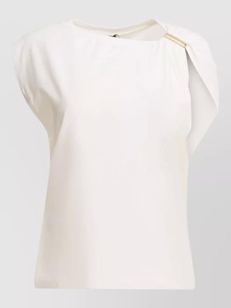 Pinko asymmetric draped sleeveless top