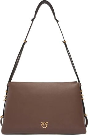 Pinko Borsa a spalla in pelle - Marrone