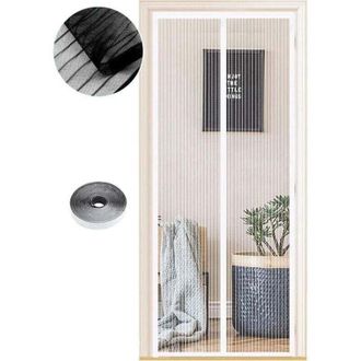 OEM Mosquitera Magn&eacute;tica Para Puertas, Varios Tama&ntilde;os, 120 X 210 Cm, Imanes Potentes, Mecanismo De Cierre Autom&aacute;tico, Puerta De Seguridad - Crezuo