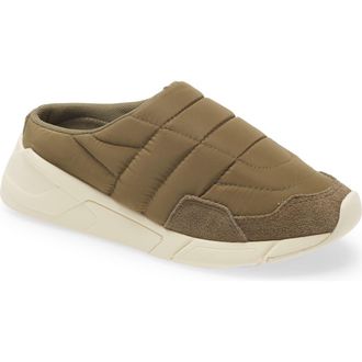 Gola Orbit Water Resistant Quilted Mule Sneaker in Khaki at Nordstrom Rack, Size 7
