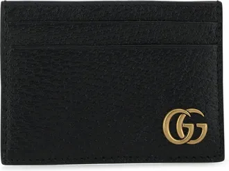 Gucci Black Leather Marmont Card Holder