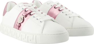 Versace Womens Synthetic Leather Trainers White