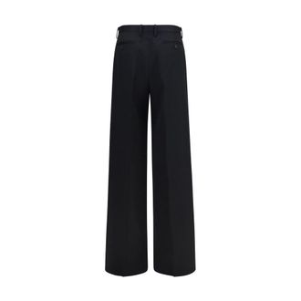 Fendi Wool-Blend Tailored Trousers - Black