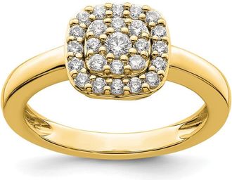Diamond2Deal 14k Yellow Gold Lab Grown Diamond Wedding Band Ring 0.45Ct Clarity- VS Color- G-H