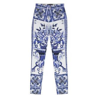 Dolce & Gabbana Slim-fit Trousers, female, Blue, XS, Grace skinny jeans