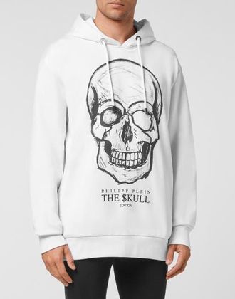 Philipp Plein Hoodie Sweatshirt Print Skull Men in White at Nordstrom, Size Xxx-Large