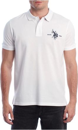 U.S.Polo Association U.s. Polo Assn., Heren, Tops, Wit, Maat: 2XL Katoen
