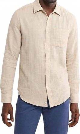 Fair Harbor Oceanfront Beachy Texture Shirt In Shell