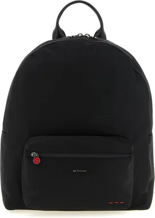 Kiton Black Polyamide Mens Backpack