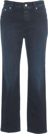 Closed Straight Leg Denim Jeans With Hidden Zipper Closure And Timeless Fit