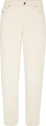 Brunello Cucinelli Garment-dyed trousers in Off-White at Nordstrom, Size 60 It