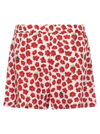 Versace Strawberry Garden Bermuda Shorts - Multicolor