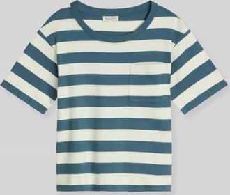 Marc O'Polo Loose Fit T-Shirt aus reiner Baumwolle in Petrol, Gr&ouml;&szlig;e XXL