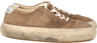 Golden Goose Pre-owned Mens Space Star Sneakers in Brown Suede - Size EU 42