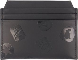 Vivienne Westwood Womens Card Holder - Vivienne Westwood Leather Black Calfskin Accessories Card-Holder