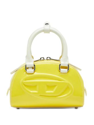 Diesel 1DR Dome embossed logo crossbody bag - women - Polyurethane - One Size - Yellow