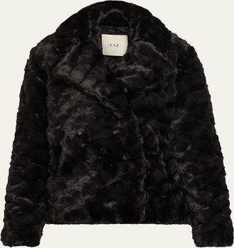 Faz not Fur The Bleeker Faux-Fur Peacoat
