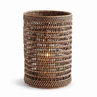 Napa Home & Garden Burma Rattan Hurricane Large in Brown at Nordstrom