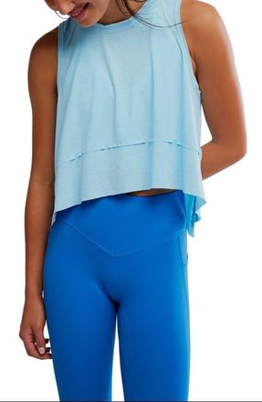 Free People FP Movement Tempo Tank Top in Bright Blue at Nordstrom, Size X-Large