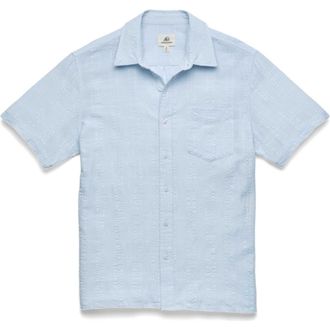 Surfside Supply Co. Joseph Textured Shirt in Light Blue at Nordstrom, Size X-Large