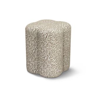 Sia Home Puf tejido texturizado con estampado topo