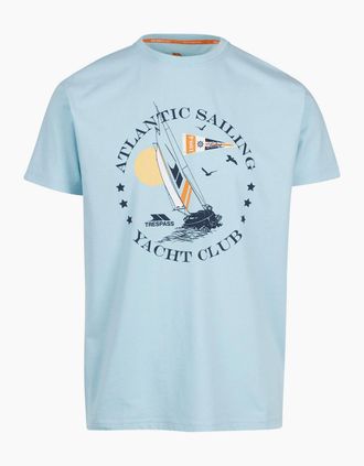 Trespass Mens Trespass Mens Cedarf Printed T-Shirt - Blue - Size: 36