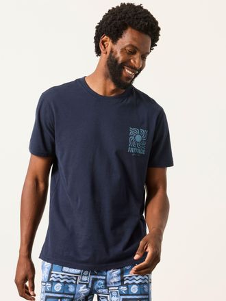 Fat Face FatFace Navy Bath Graphic T-Shirt