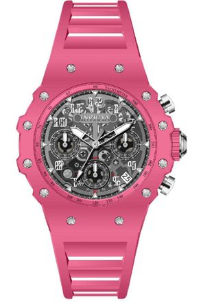 Invicta Racing 69623 Herenhorloge - Quartz Uurwerk - Acryl met Zilveren Wijzerplaat - 40 mm