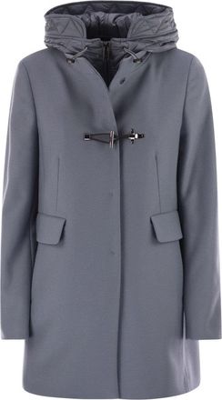 Fay Toggle Coat In Wool Cloth