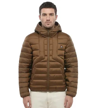 Diesel Brown Quilted Hood Jacket