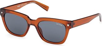 Guess GU8265 44V Mens Sunglasses Orange Size 53