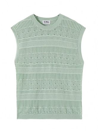 27 Miles Malibu Womens Rhys Sweater Vest In Mint