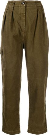 Woolrich high-waisted straight-leg jeans - women - Cotton/Cotton/Spandex/Elastane - 30 - Green