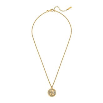 Palm Angels Cenno Ketting - Dames - Accessoires - Geel - Maat: ONE Size Leer
