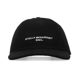 Stella McCartney Stella McCartney, Caps, unisex, Black, Size: 58 CM Logo Embroidered Baseball Cap