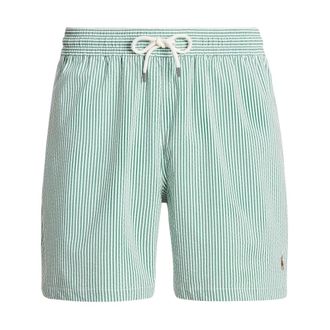 Polo Ralph Lauren Beachwear, male, Green, Size: 2XL Green Traveler Classic Swim Trunk Shorts